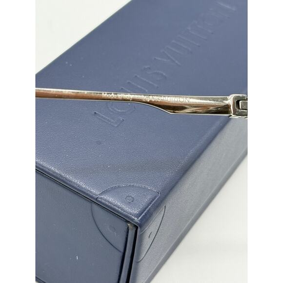 Louis Vuitton Animated Damier Ash Sunglasses Z1441E Silver*NO SIGNS OF USE - Picture 8 of 9